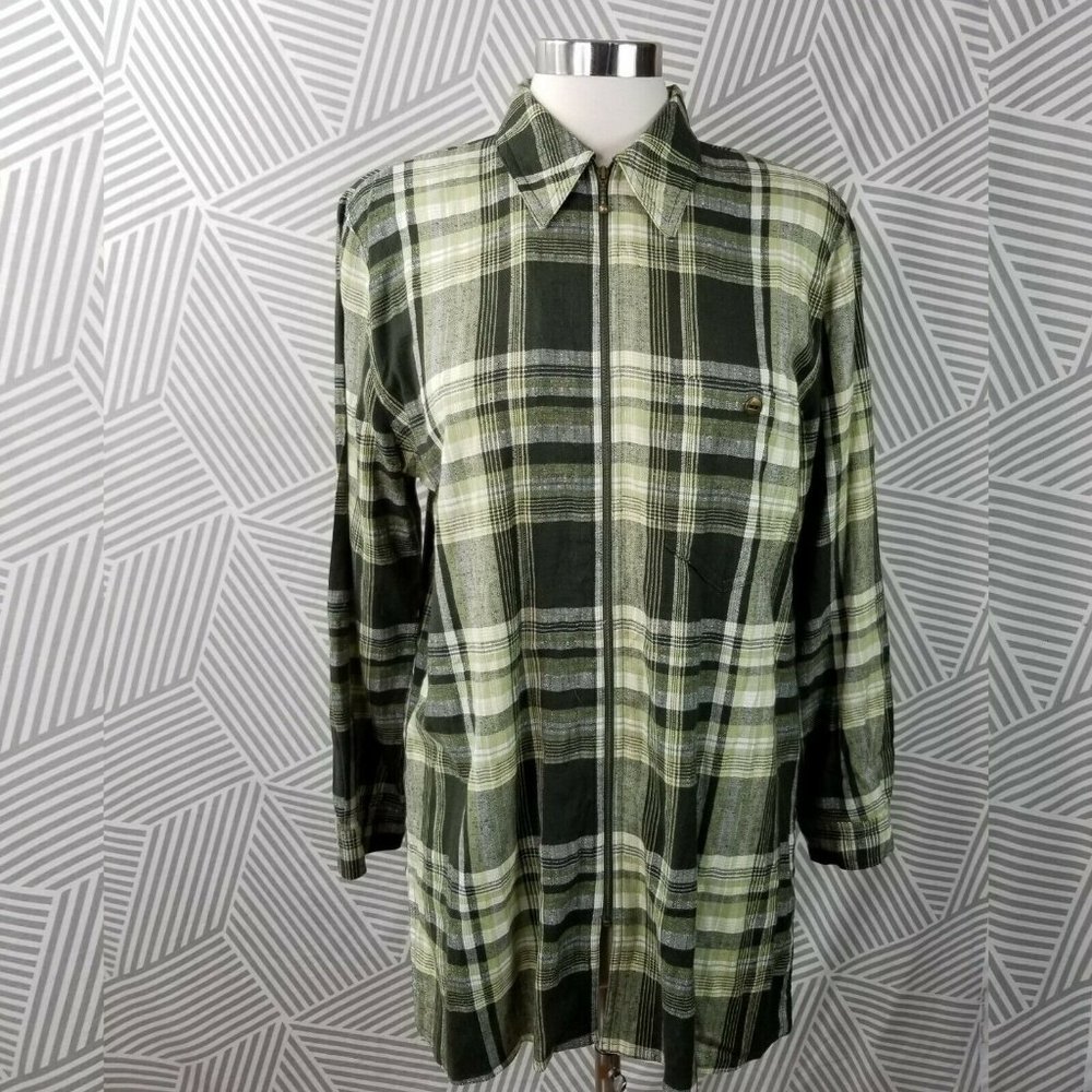 Bonita Linen Blend size Medium Coat Jacket Top zip